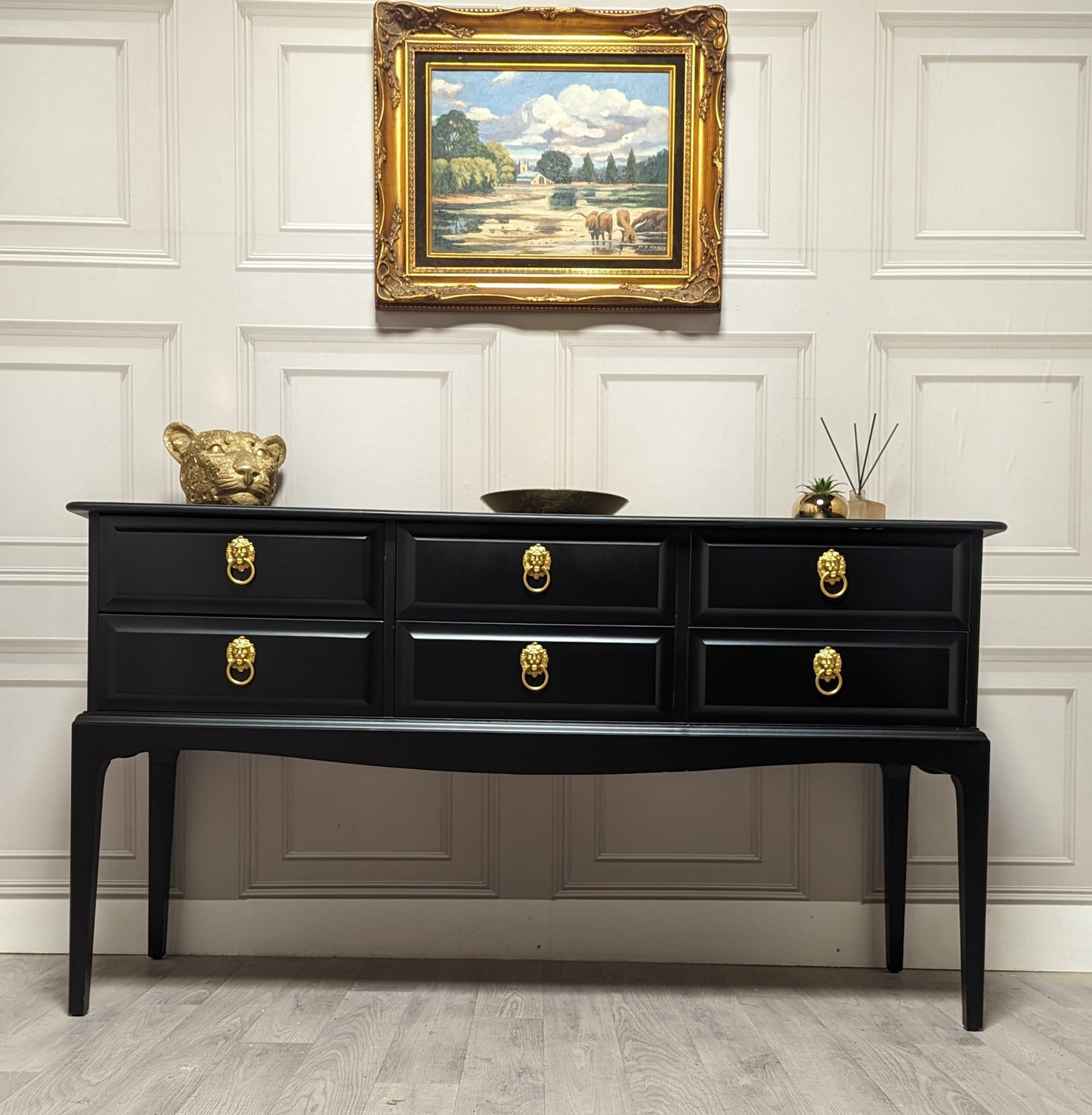 Stag Minstrel 6 Drawer Console Table