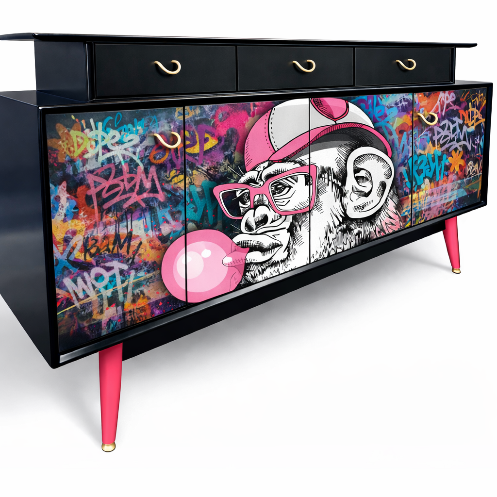 Unique Maximalist G-Plan E-Gomme Librenza Sideboard Professionally Sprayed