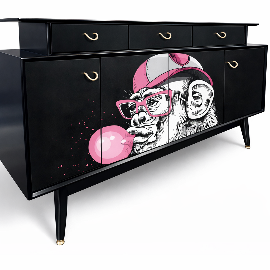 Unique Maximalist G-Plan E-Gomme Librenza Sideboard Professionally Sprayed