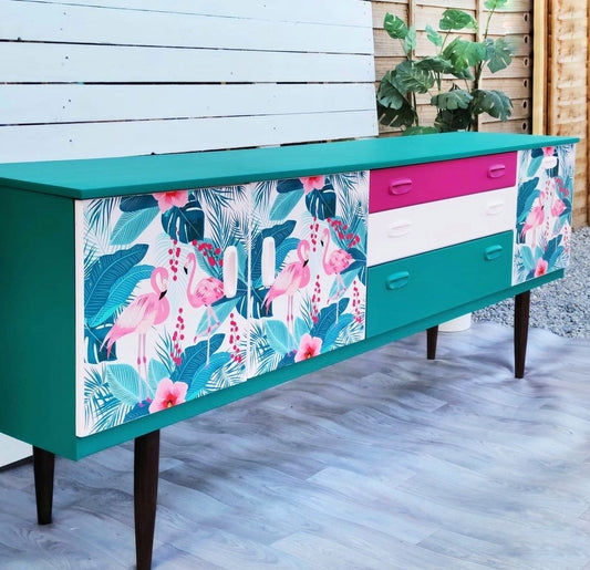 Schreiber Sideboard , Eclectic Furnitire , Maxamalist Furnitire, Flamingo Furniture