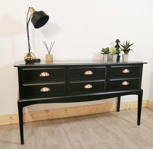 Stag Minstrel 6 Drawer Console Table.