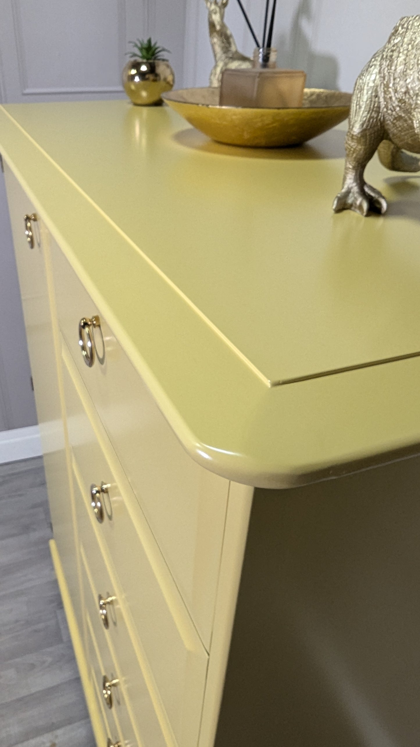 Stag Minstrel Painted Wardrobe Chest | Tallboy Storage with Drawers