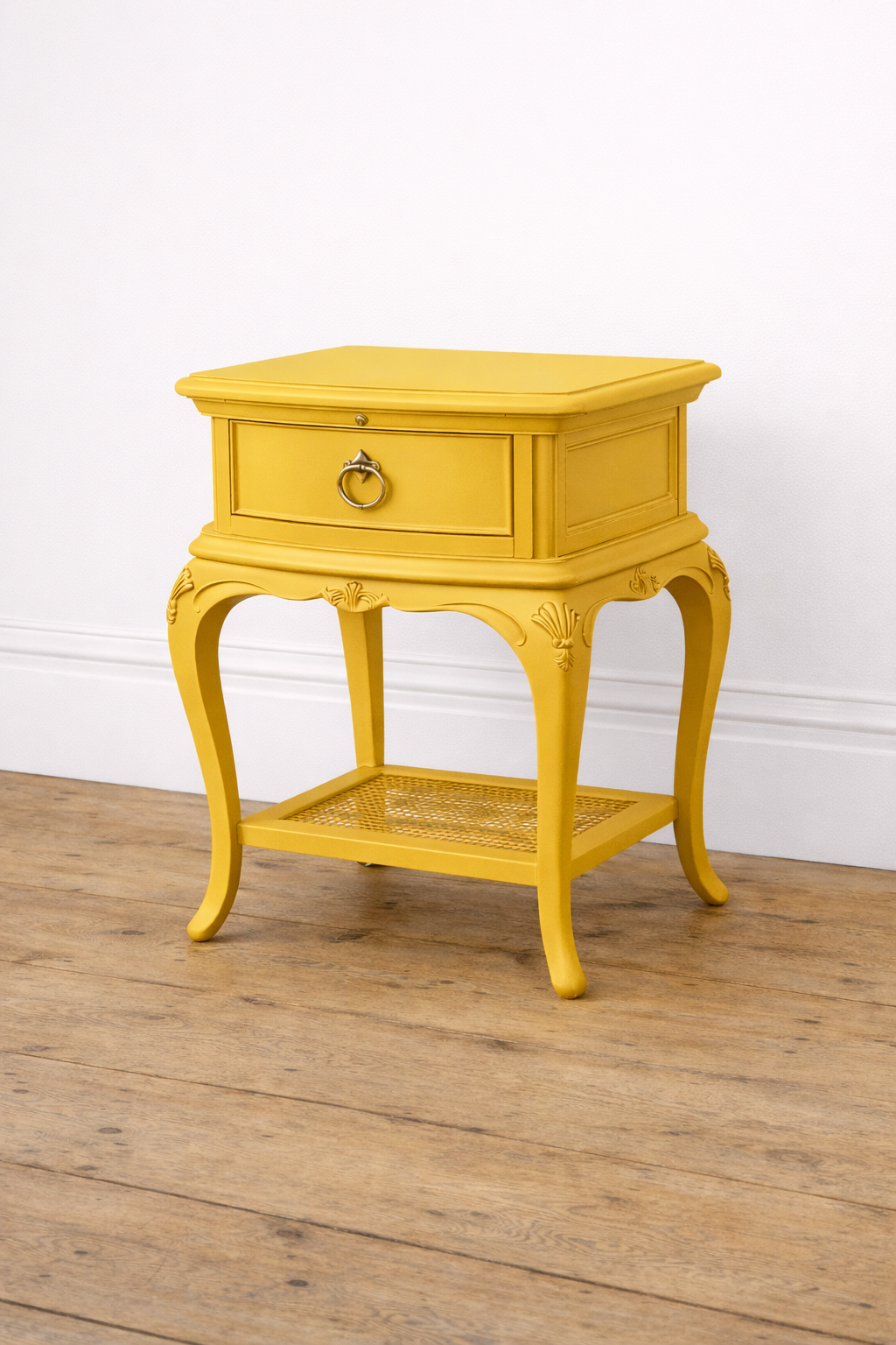 Pair of Willis & Gambier Bedside Tables – Babouche. Professionally Sprayed