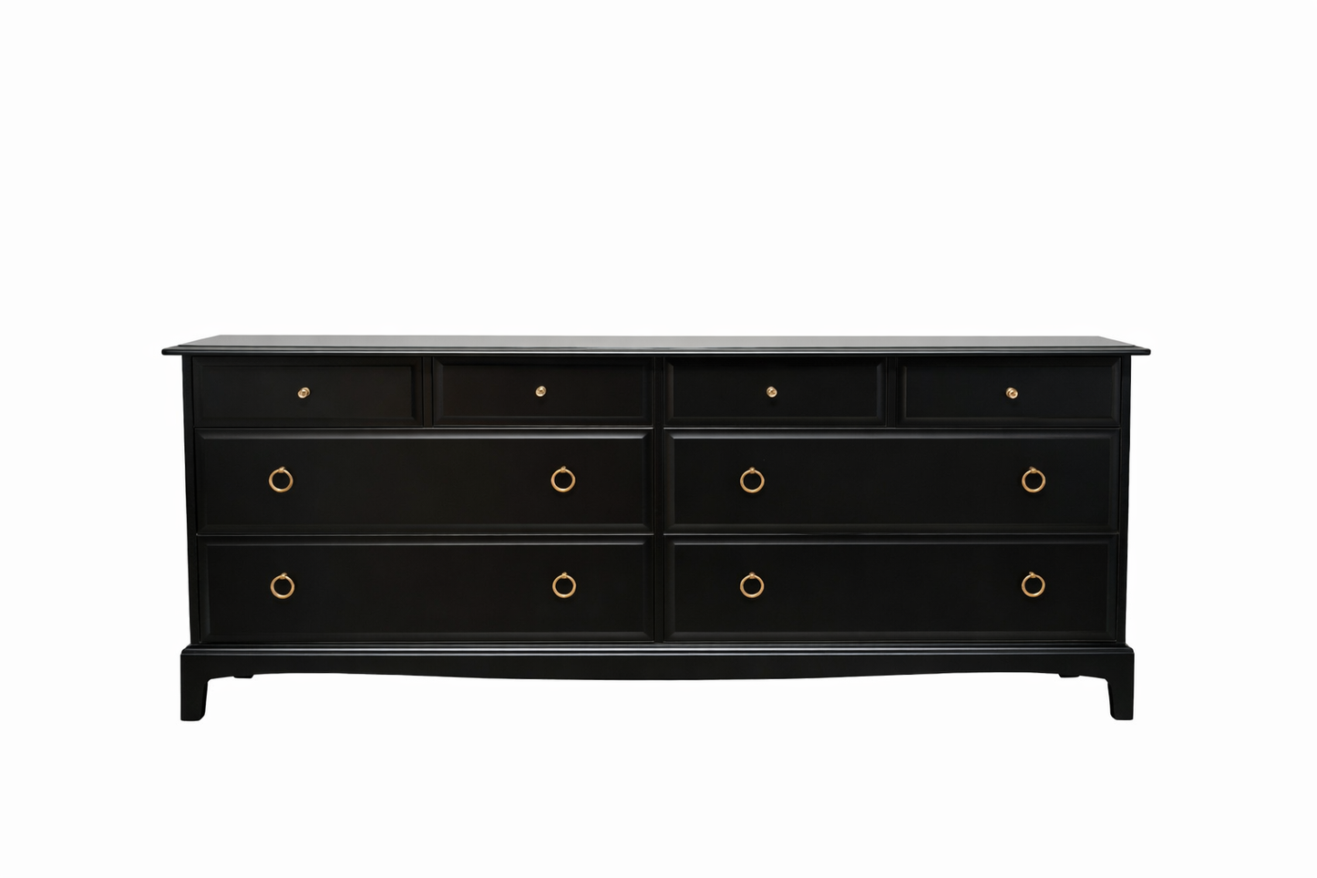 Stag Minstrel Captains Chest , 8 Drawer Captains Chest in Black