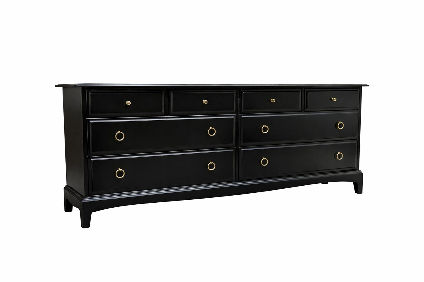 Stag Minstrel Captains Chest , 8 Drawer Captains Chest in Black